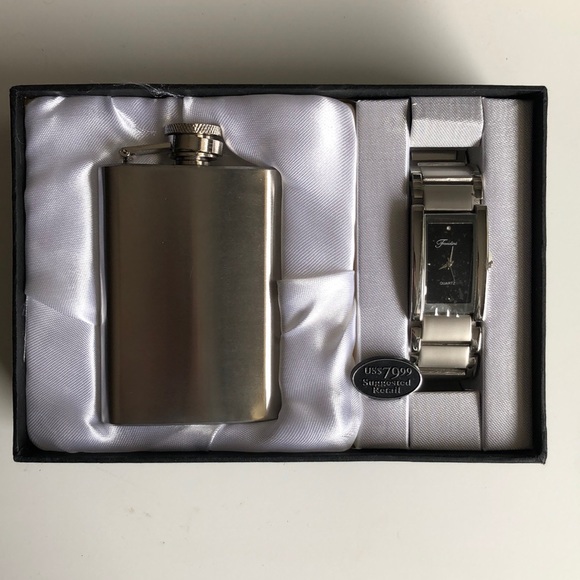 Watch & Flask Set - Picture 1 of 9